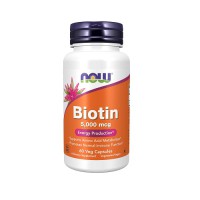 NOW Biotin 5000 mcg 60 kaps...
