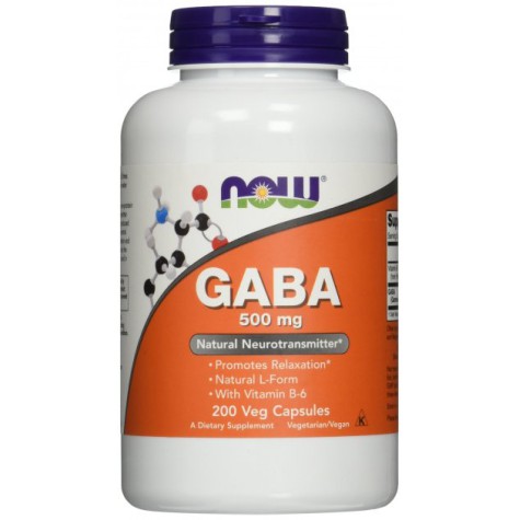 NOW GABA 500 mg 200 veg. kaps.