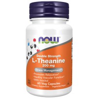 NOW L-Theanine 200 mg - 60 veg. kaps...