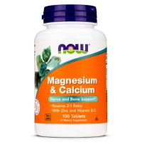 Now Calcium & Magnesium with Zinc and Vitamin D3 - 100 tabl...