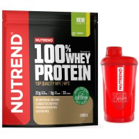 Nutrend 100% Whey Protein 1000 g. (33 porcijos) + Gertuvė 600 ml nemokamai