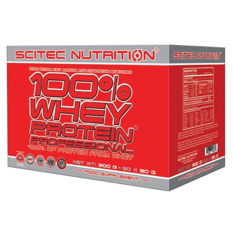 Scitec 100% Whey Protein Professional 30 pak x 30 g.