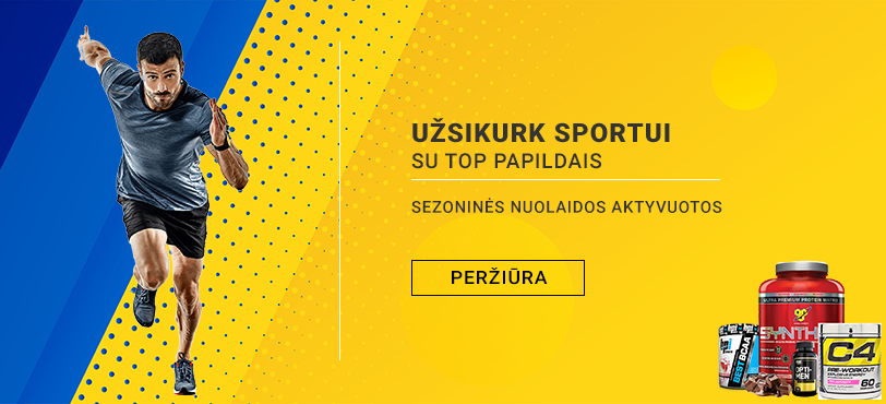 Nuolaidos maisto papildams sportui