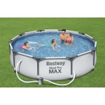 Karkasinis baseinas Bestway Steel Pro Max Set 305х76 cm, su filtruojančiu siurbliu