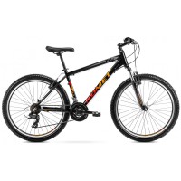 Dviratis Romet Rambler R6.0 2024 black-orange-red-19