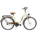 Dviratis AZIMUT Classic 26" 2023 cream