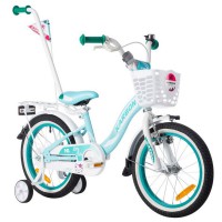 Dviratis Karbon Kitty 16 turquoise-white..