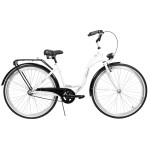 Dviratis AZIMUT City Lux 28" 2023 white-black