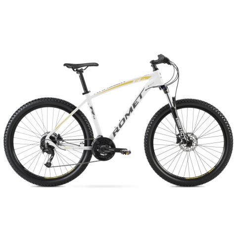 Dviratis Romet Rambler R7.3 27.5" 2023 white-gold-20" / XL