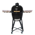 Kamado grilis su priedais Zyle 56 cm, Large ZY22BLSET, juodas