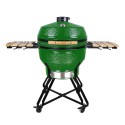 Kamado grilis su priedais Zyle XX Large, ZY26KSGRSET, 66 cm, žalias