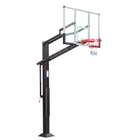 Įbetonuojamas krepšinio stovas PRO (12mm grūdinto stiklo lenta 180x105cm..