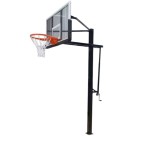 Įbetonuojamas krepšinio stovas GRAVIX (9mm grūdinto stiklo lenta 140x90 cm)
