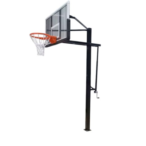 Įbetonuojamas krepšinio stovas GRAVIX (9mm grūdinto stiklo lenta 140x90 cm)