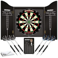  Smiginio taikinio rinkinys namelis Winmau Black Ash Profesional Dart set