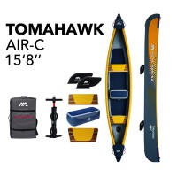 3-vietis pripučiamas kajakas su irklu Aqua Marina Tomahawk 478x88 cm AIR..