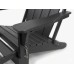 Adirondack sodo kėdė su pakoja 79x72x95-120 cm, juoda
