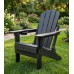 Adirondack sodo kėdė 84x74x90 cm, juoda
