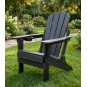 Adirondack sodo kėdė 84x74x90 cm, juoda