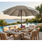 Skėtis nuo saulės 2.7 m, pilka