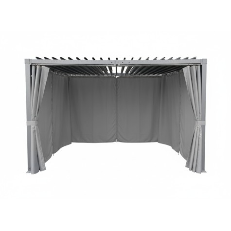 Šoninių užuolaidų komplektas 3x4 m pavėsinei (Pilnas rinkinys — 4 vnt.)