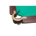 Pulo stalas Folden 6 pėdų (210x110cm) žalias audinys, su komplektacija