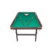 Pulo stalas Folden 7 pėdų (230x130cm) žalias audinys, su komplektacija