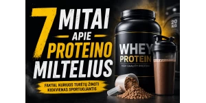 7 mitai apie proteino produktus, kuriais vis dar tiki daugelis sportuojančių