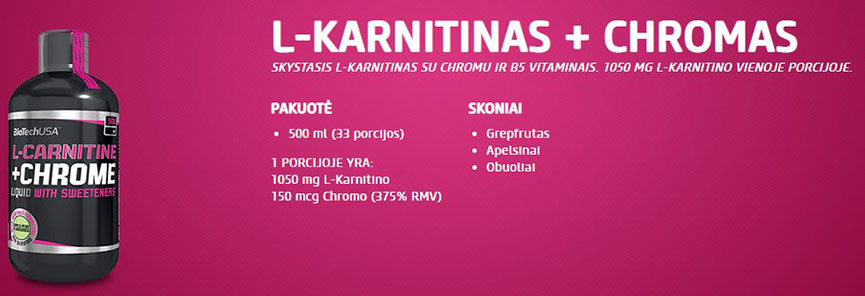 Biotech L-Carnitine + Chrome 500 ml