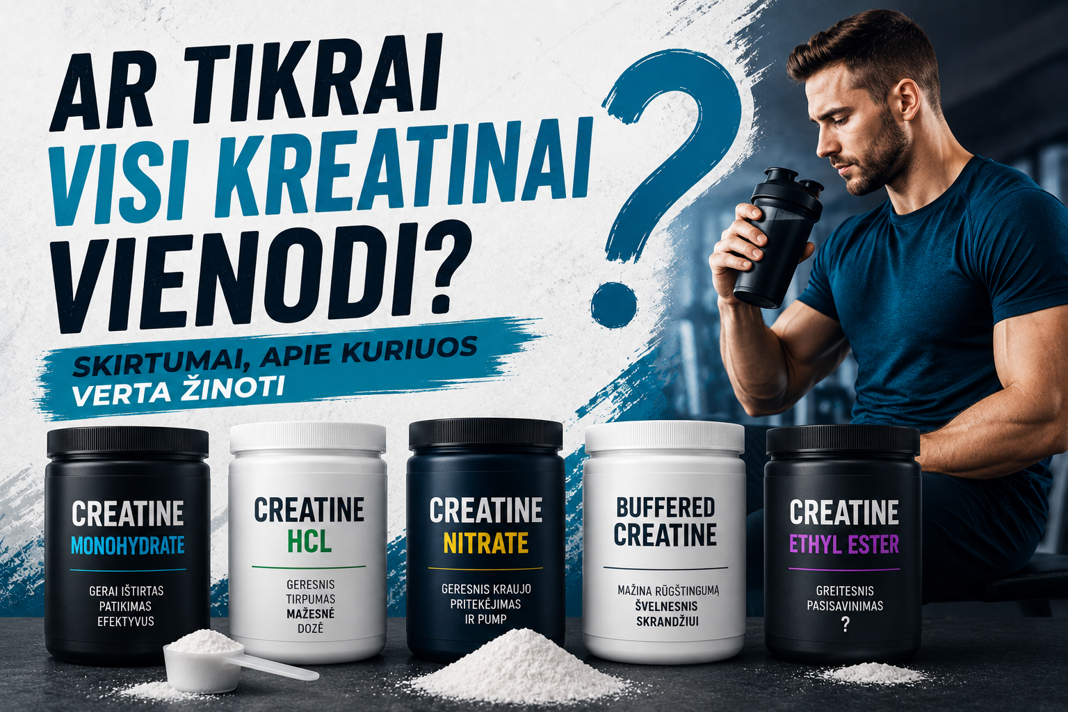 Ar visi kreatinai tikrai vienodi