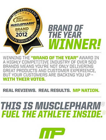 musclepharm cla supplement award