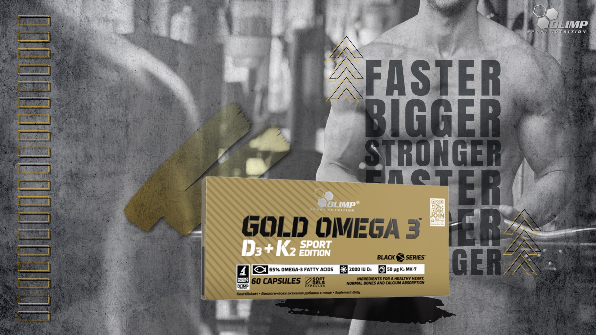 Olimp Gold Omega 3 D3+K2 Sport Edition